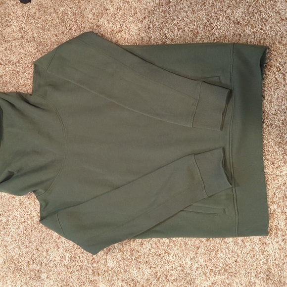 Zyia Hoodie Sweatshirt Women's Size Medium Green Pockets - Picture 4 of 12